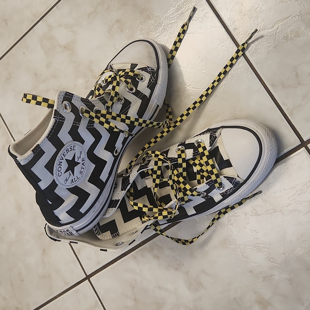 Black and White Converse